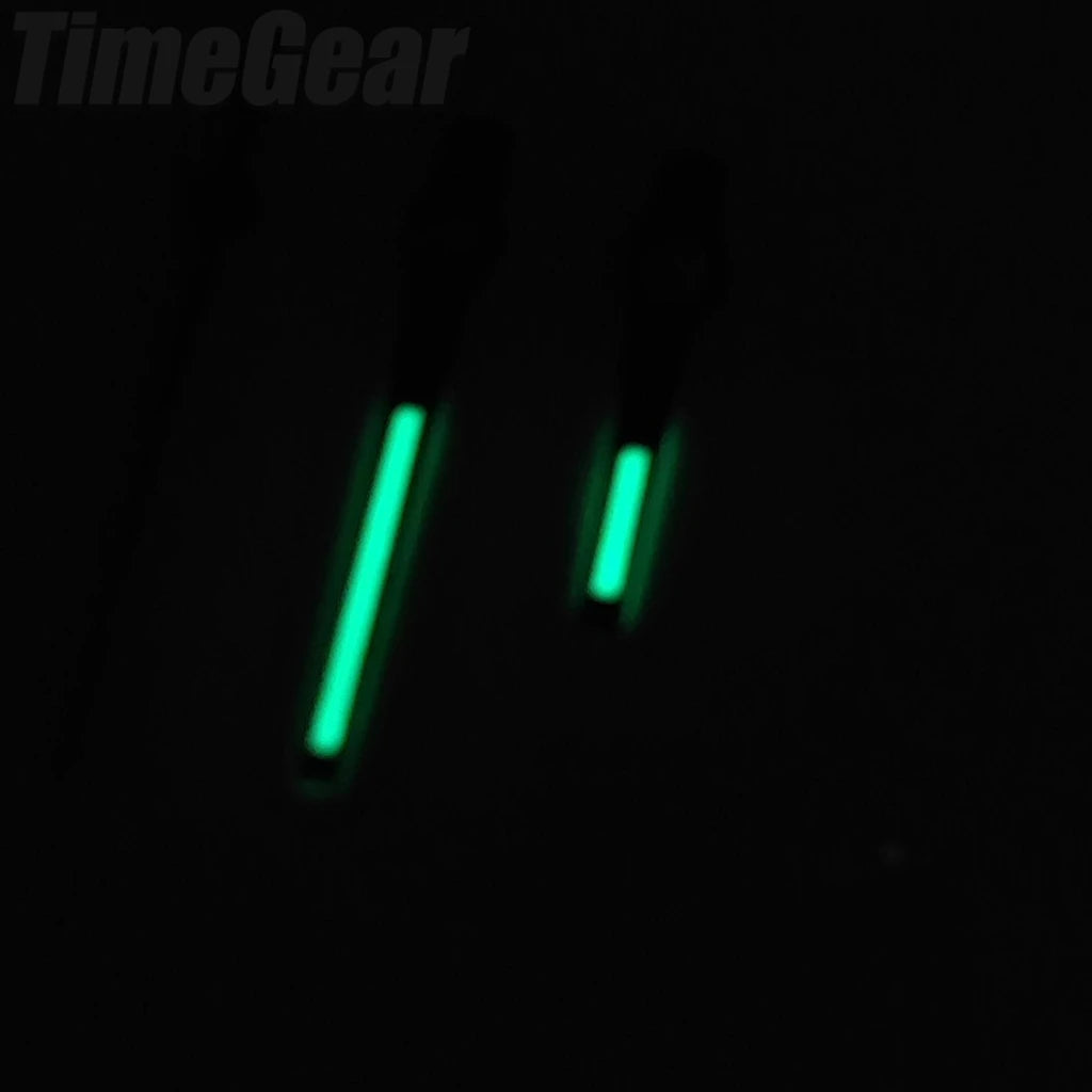 C3 Green Luminous Watch Hands Set for NH Series & Compatible Automatic Movements — 12.5 × 12 × 8 mm (0.49 × 0.47 × 0.31 in)