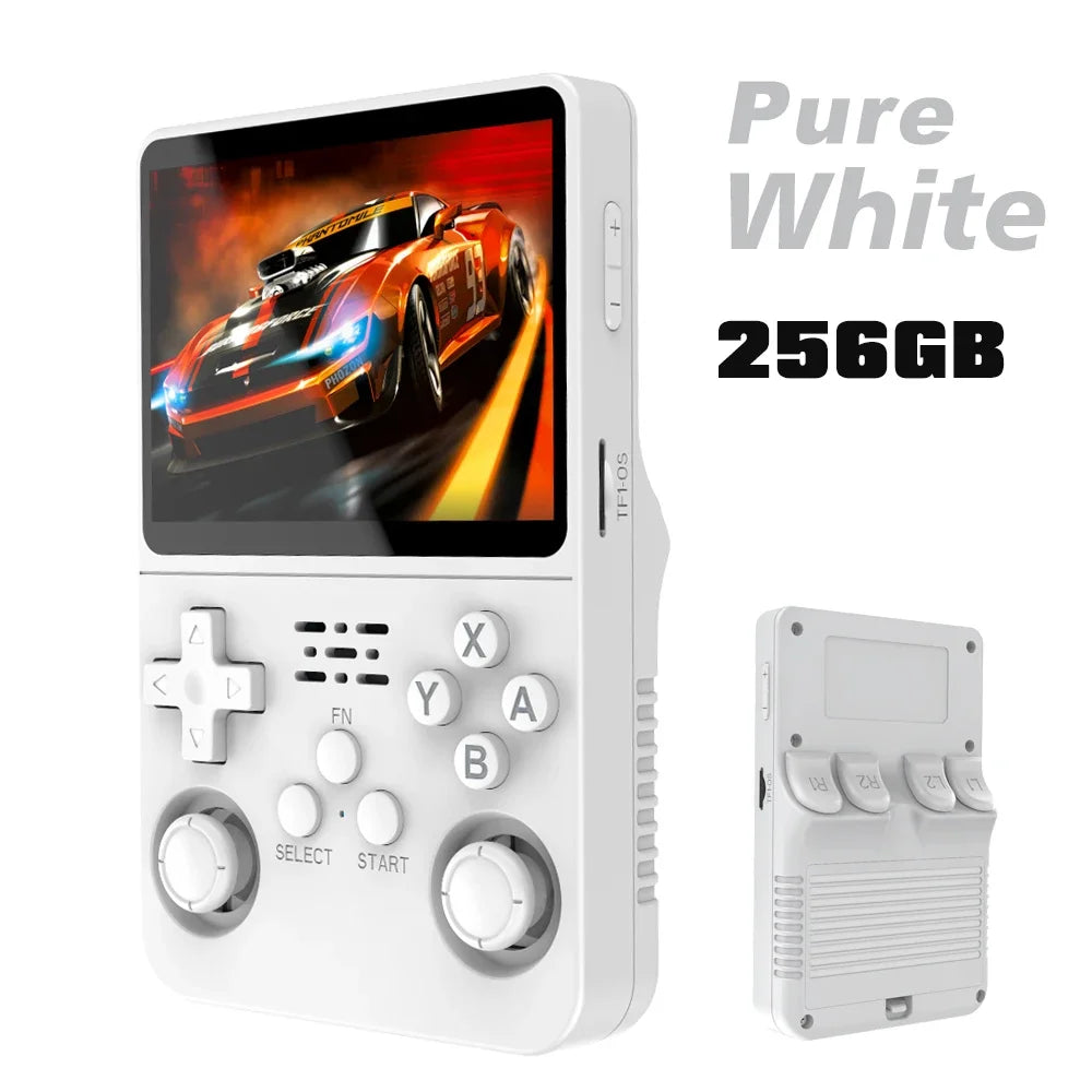 Retro Handheld Game Console 3.5" IPS (8.9 cm) 64GB Portable Linux Player, Preloaded 15,000+ Games, USB-C Charging