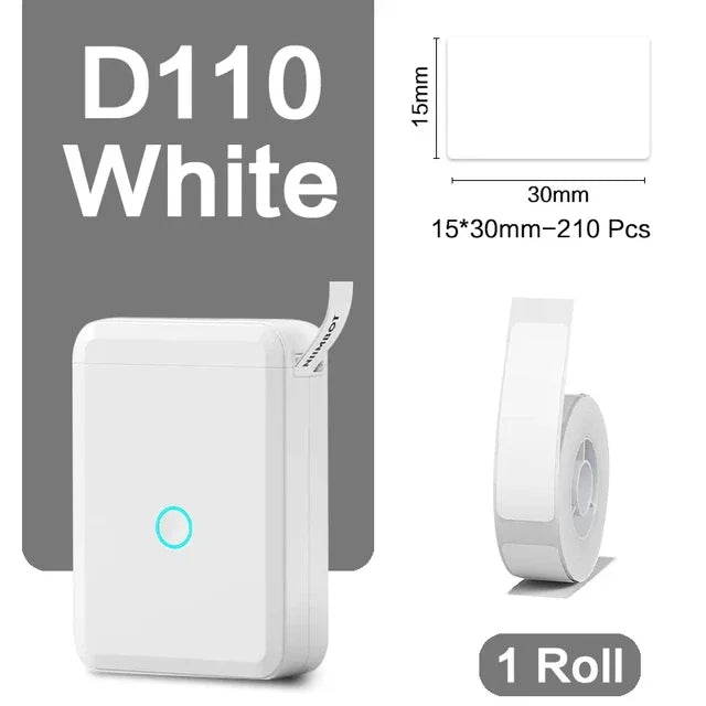 Portable Mini Thermal Label Printer Inkless Adhesive Sticker Maker Bluetooth Pocket Mobile Printer
