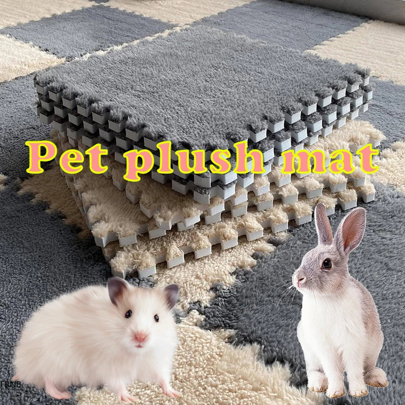 30 x 30 cm (11.8 x 11.8 in) EVA Foam Pet Warming Pad — Soft Fleece Sleeping Mat for Guinea Pigs, Hamsters, Rabbits (1–10 pcs)