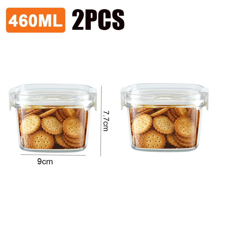 Airtight Vacuum-Seal Food Storage Canister – 460ml / 700ml / 1300ml / 1800ml (15.5–60.9 fl oz) for Coffee, Tea & Cereal