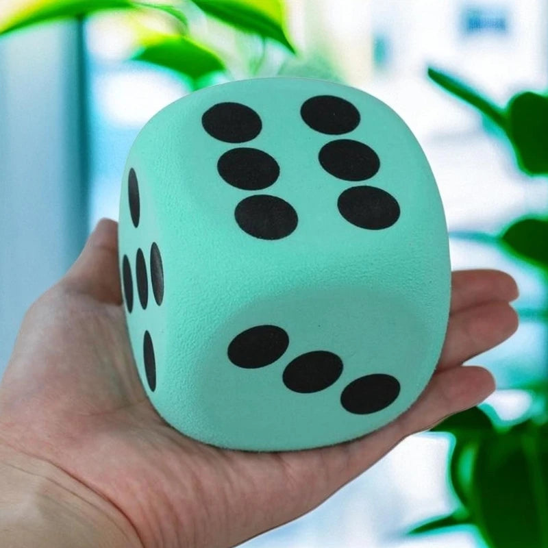 8cm Soft Foam Dice (3.15 in) – Large Six-Sided Counting Toy for Kids, Classroom Math Learning Aid