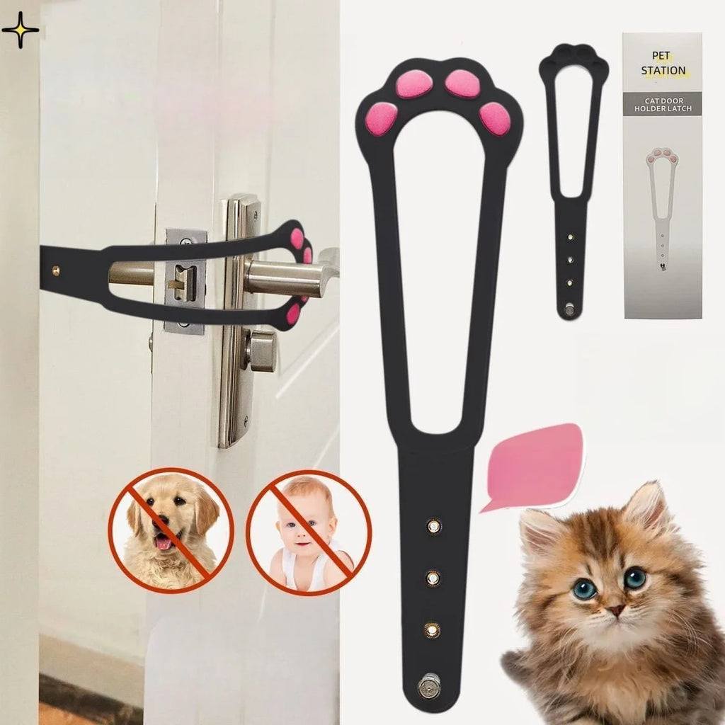 No-Drill Cat & Small Dog Door Vent — Adjustable Pet Entry Gap for Bedroom and AC Rooms