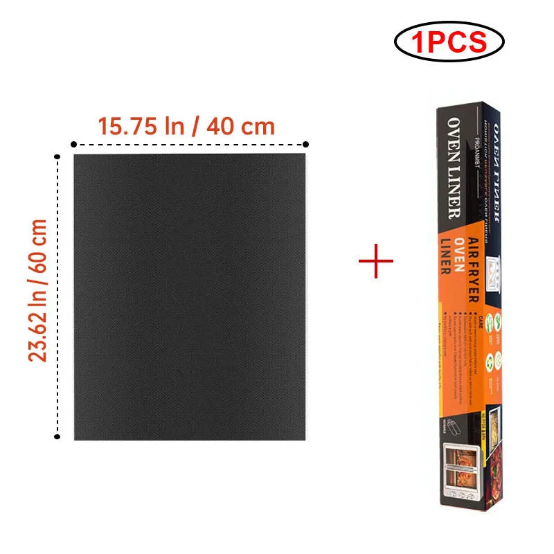 Reusable Non-Stick PTFE Grill & Oven Liner Mat — Heat-Resistant Baking & BBQ Mat
