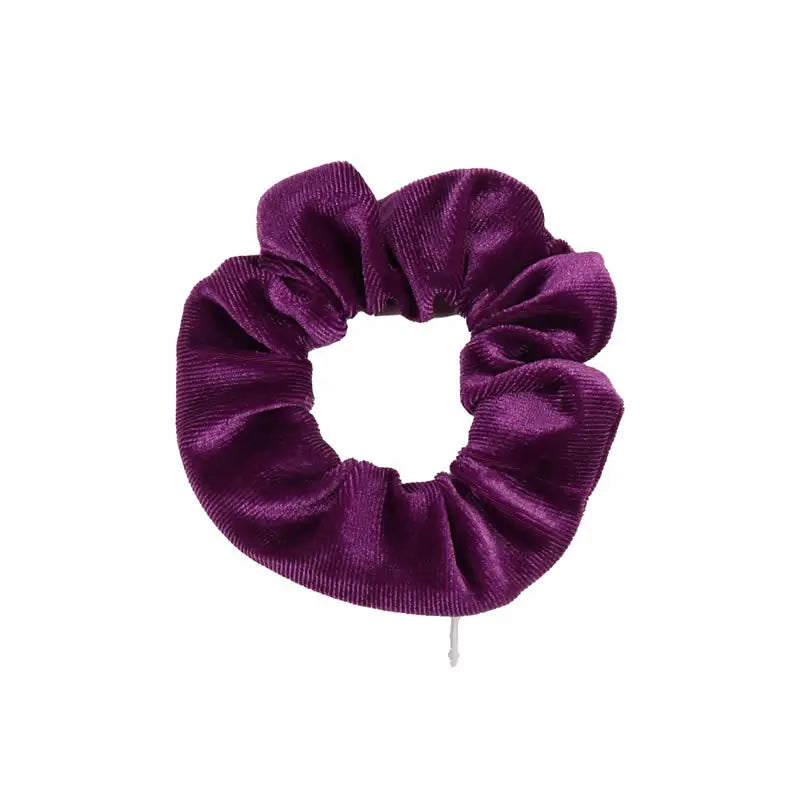 Hidden Pocket Scrunchie Hair Tie with Zipper - Secret Safe for Keys, Cash & Jewelry, Travel & Festival Accessory
