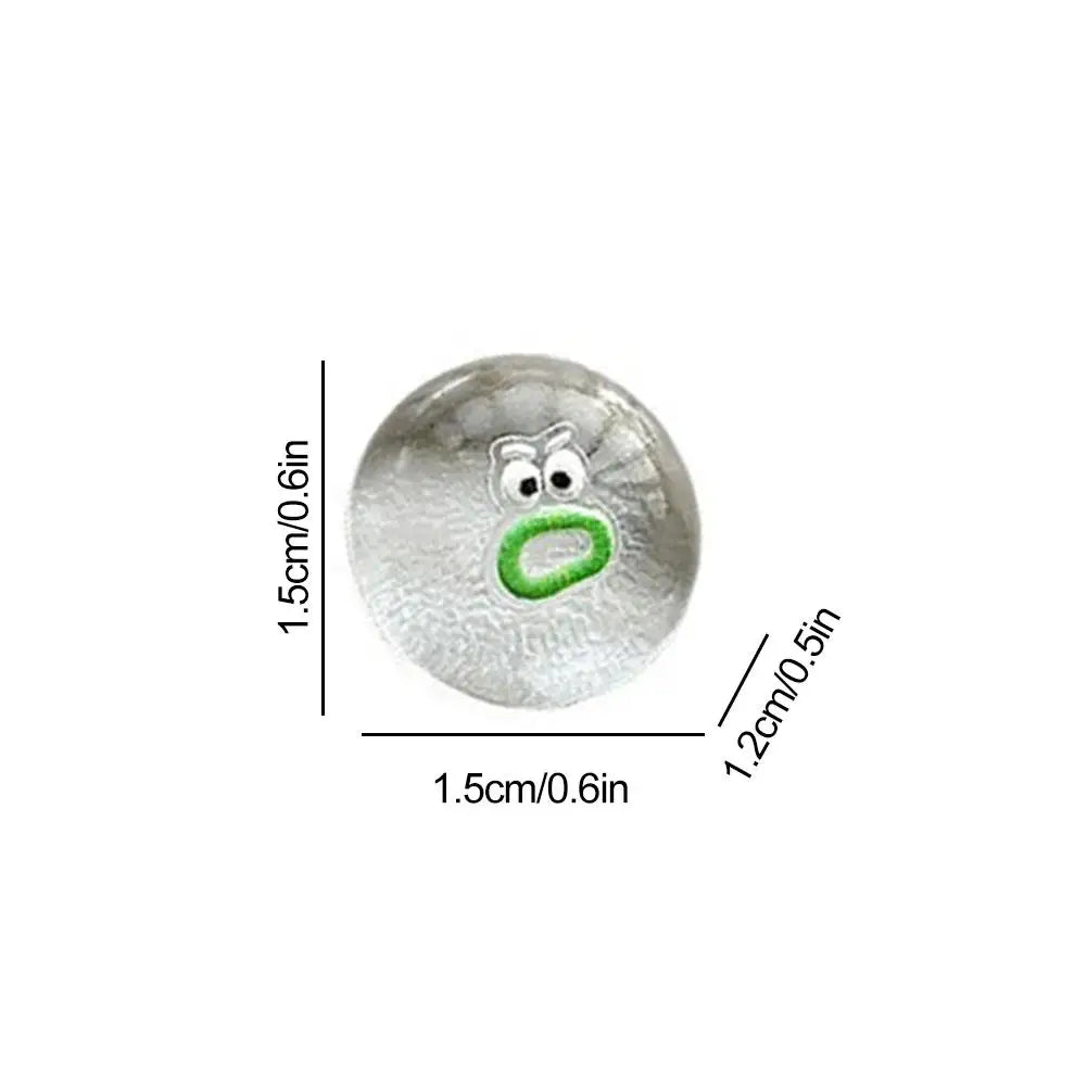 Mini Transparent Silicone Emotion Fidget Poppers — Sensory Stress Relief Toys (1-20 pcs)