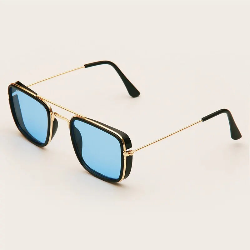 Retro Small Square Metal Frame Sunglasses – UV400 Protection, Korean Vintage Style