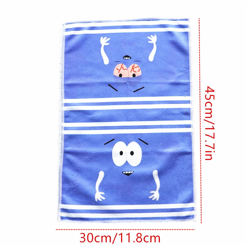 Kids Cartoon Quick-Dry Face & Bath Towel - Double-Sided Velvet Soft Absorbent