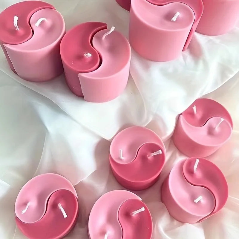 Tai Chi Yin Yang Silicone Candle Mold – DIY Epoxy Resin & Plaster Mold for Home Decor, 8.5×5×3 cm (3.35×1.97×1.18 in)