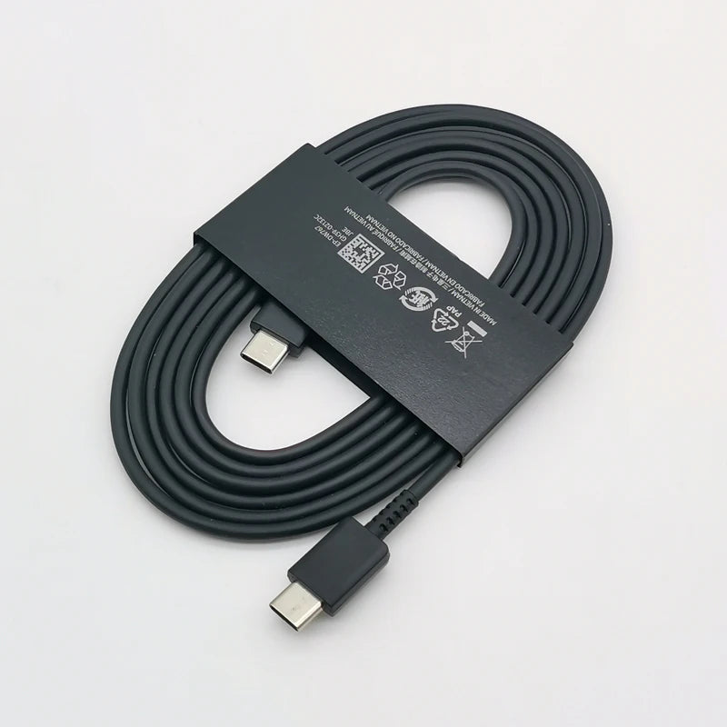 45W USB-C PD Super Fast Charger Adapter with 1.8M (5.9ft) Type-C Cable - EU Plug, Compatible with S24/S23/S22/S21/S20/Note/Flip/Fold Series