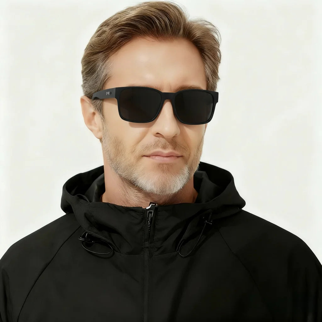 Retro Punk Square Sunglasses - UV400 Polycarbonate Frame Unisex Protective Shades