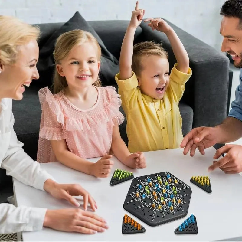 Triangle Chess Duel Strategy Board Game — Family Logic Tabletop Game for Kids & Adults