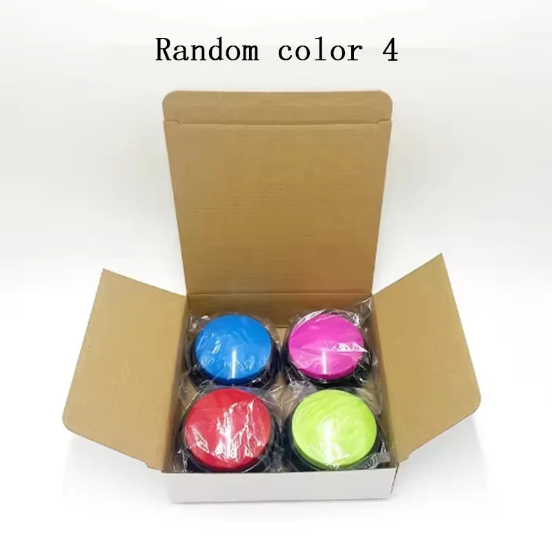 Hot Dog Design Pet Communication Buttons – 30-Second Voice Record & Playback for Dog & Cat Training
