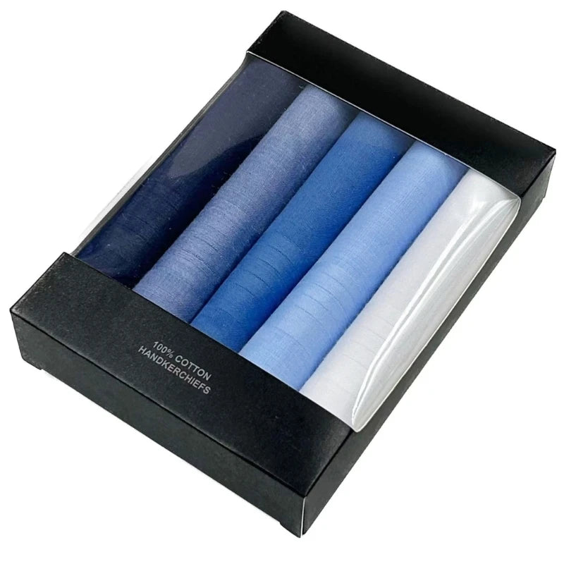 Soft Absorbent Pocket Handkerchiefs - Cotton-Feel 40x40cm (15.75x15.75in) - Solid Color 5pc/15pc Set
