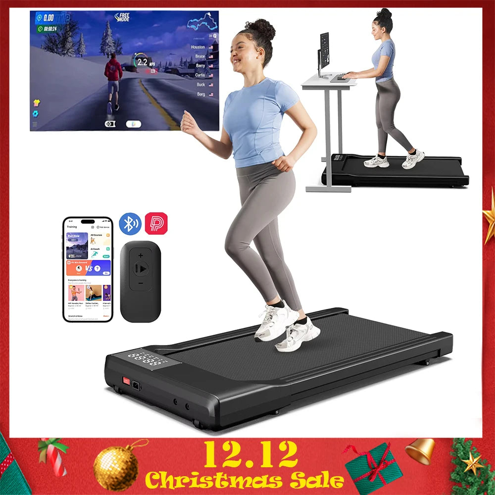 Portable 2.5HP Walking Treadmill for Home and Office Up to 6 km/h (3.8 mph) Anti-Slip Shock Absorption