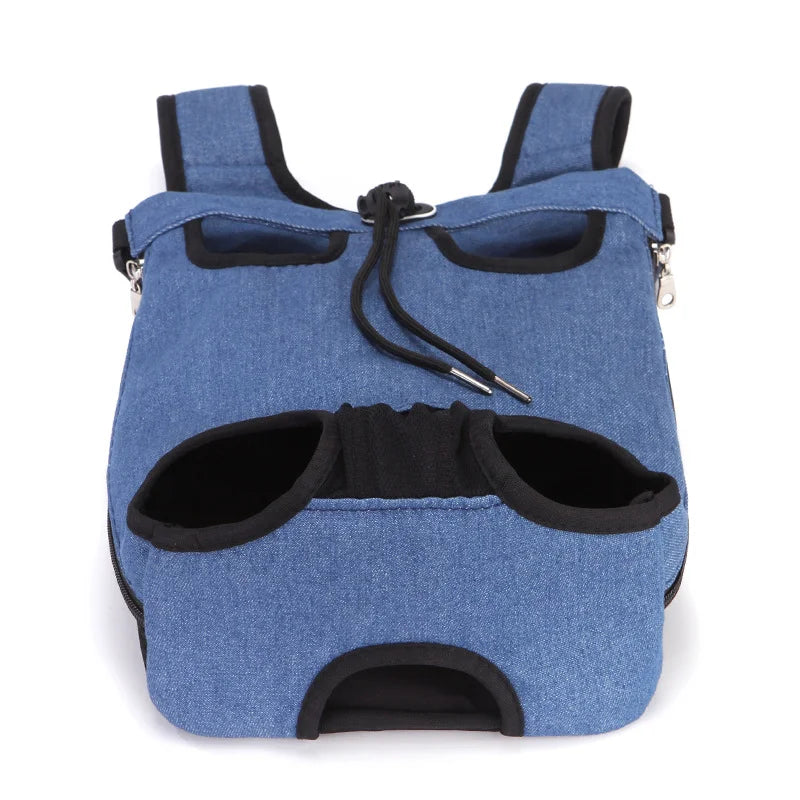 Breathable Camouflage Mesh Dog Carrier Backpack — Adjustable Pet Backpack for Small Dogs up to 22 lb (10 kg)