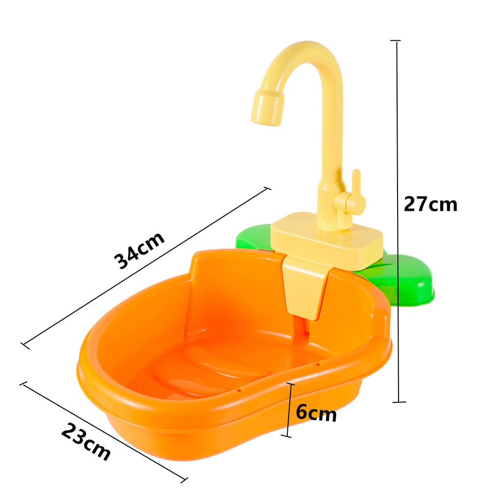 Automatic Bird Bath with Shower Faucet – Battery-Powered Parrot & Small Pet Bathtub, 13.4 x 9.1 x 10.6 in (34 x 23 x 27 cm)