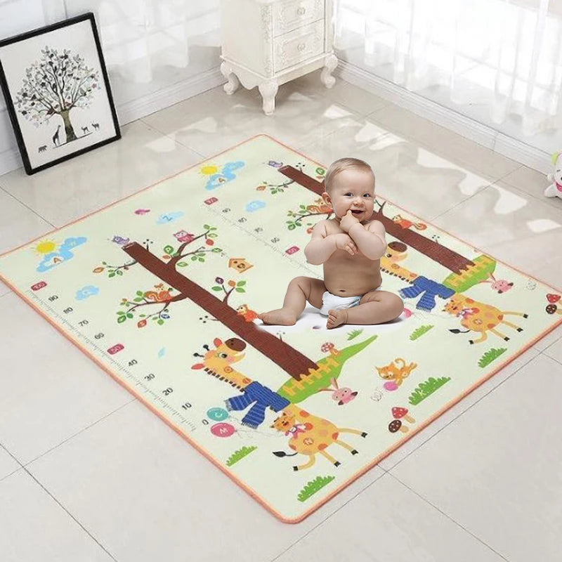 Baby Play Mat 120×90 cm (47.2×35.4 in) EPE Foam Activity Gym Crawling Mat Waterproof Play Rug for Infants & Kids