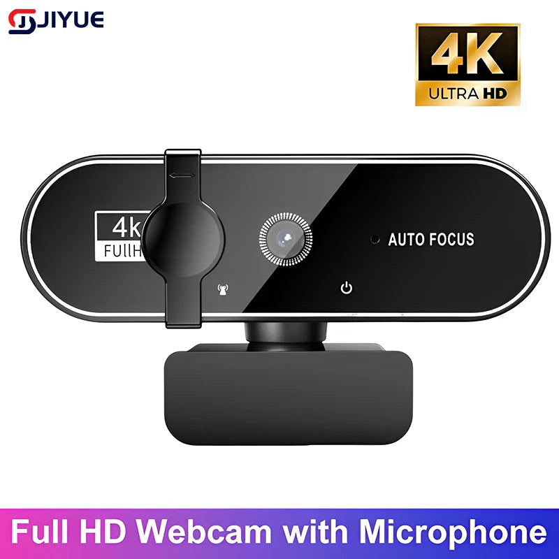 4K Webcam 3840x2160 Autofocus, Built-in Microphone, USB 2.0, 30fps HD Video Conference Camera
