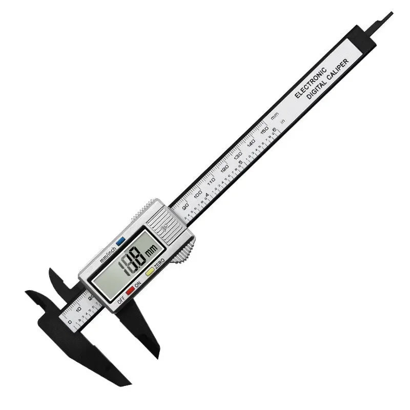 Mini Plastic Vernier Caliper 0-150mm (0-6 in) Portable Manual Measuring Tool for Students & DIY