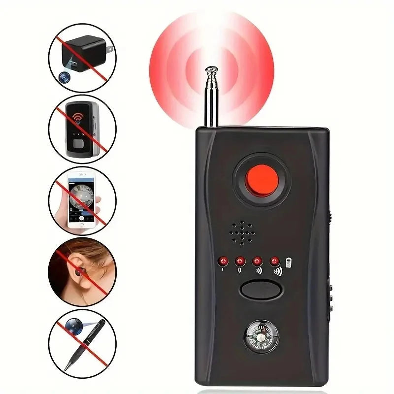 Multi-Function Wireless Camera Lens Signal Detector – Full-Range RF & GSM Hidden Camera Finder