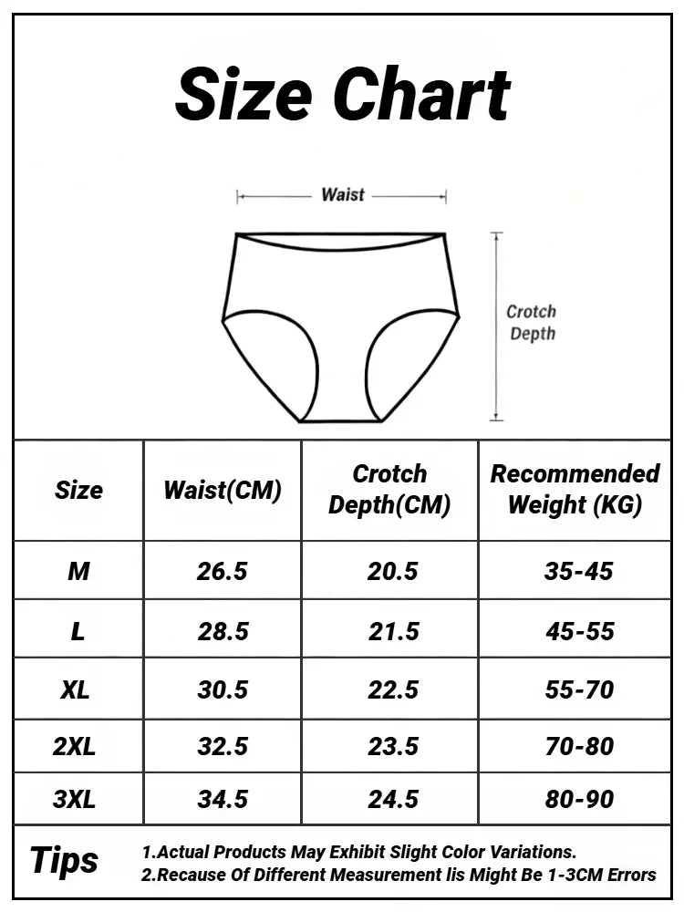 3-Pack Cotton Women's Mid-Waist Briefs - Triangle Sports Minimalist Underwear, White & Black