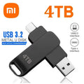 16TB USB 3.2 Type-C Metal Flash Drive - High-Speed Portable Pen Drive, Waterproof