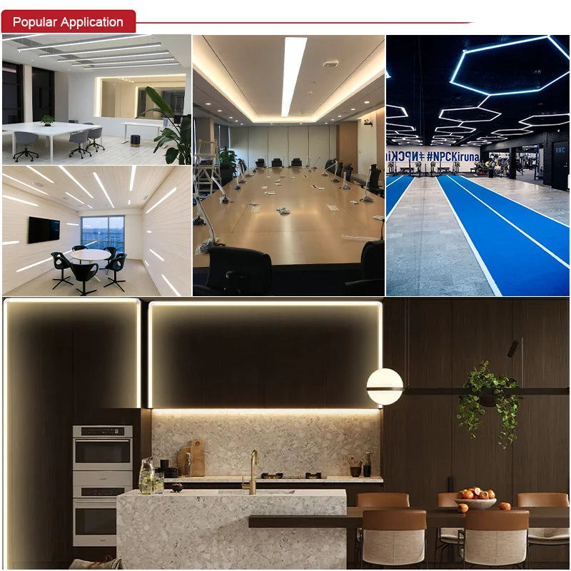 UL Listed COB LED Strip Light – High Density 320/480 LEDs per m, 3m/5m (9.8ft/16.4ft) Flexible Dimmable Tape 3000–6500K CRI>90 DC12V/24V