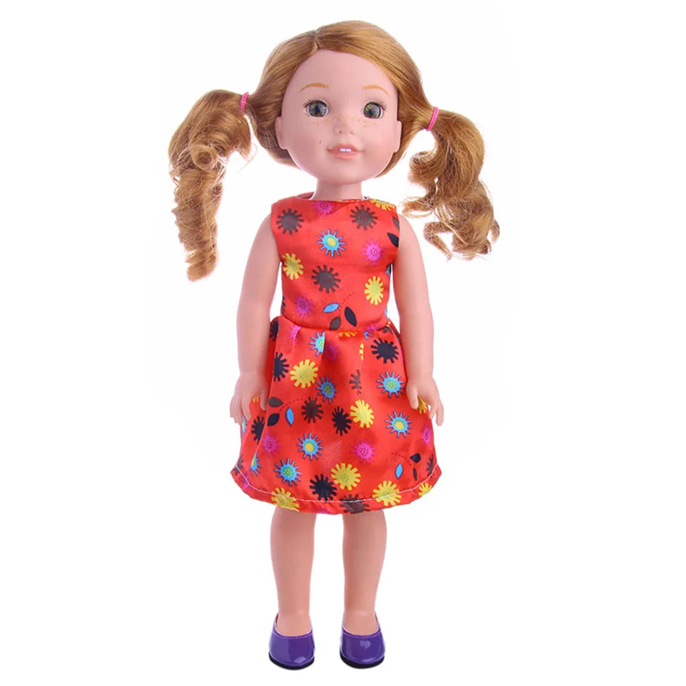 Fashion Doll Dress & Accessories Set for 14.5-Inch (36.8 cm) and 32–34 cm (12.6–13.4 in) 1/6 Scale Dolls