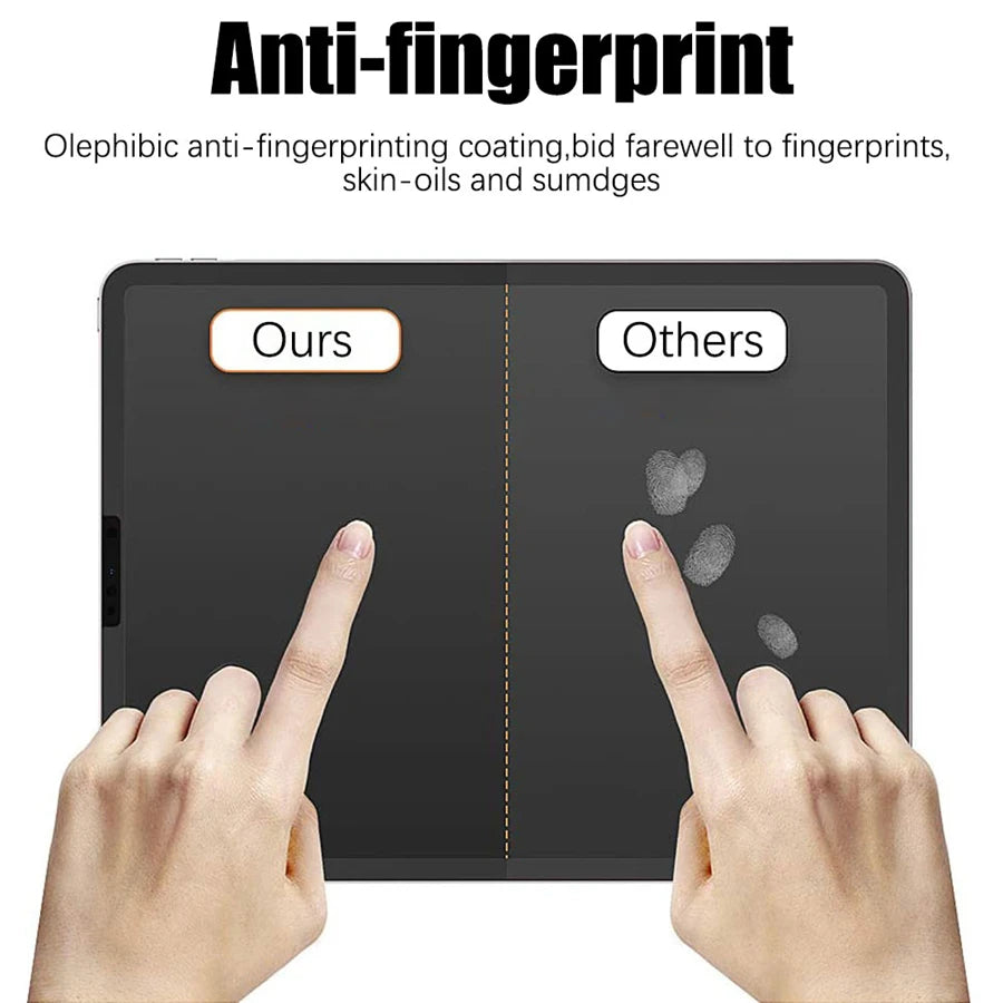 3-Pack Paper-Like Matte PET Screen Protector for iPad Air & Pro — 10.5–12.9 in (26.7–32.8 cm), Anti-Glare Pen-Friendly