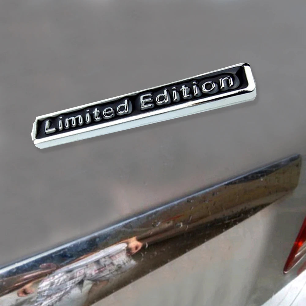 3D Chrome Metal Emblem Badge Limited Edition Car & Motorcycle Sticker 64.7mm x 10mm (2.55 x 0.39 in)