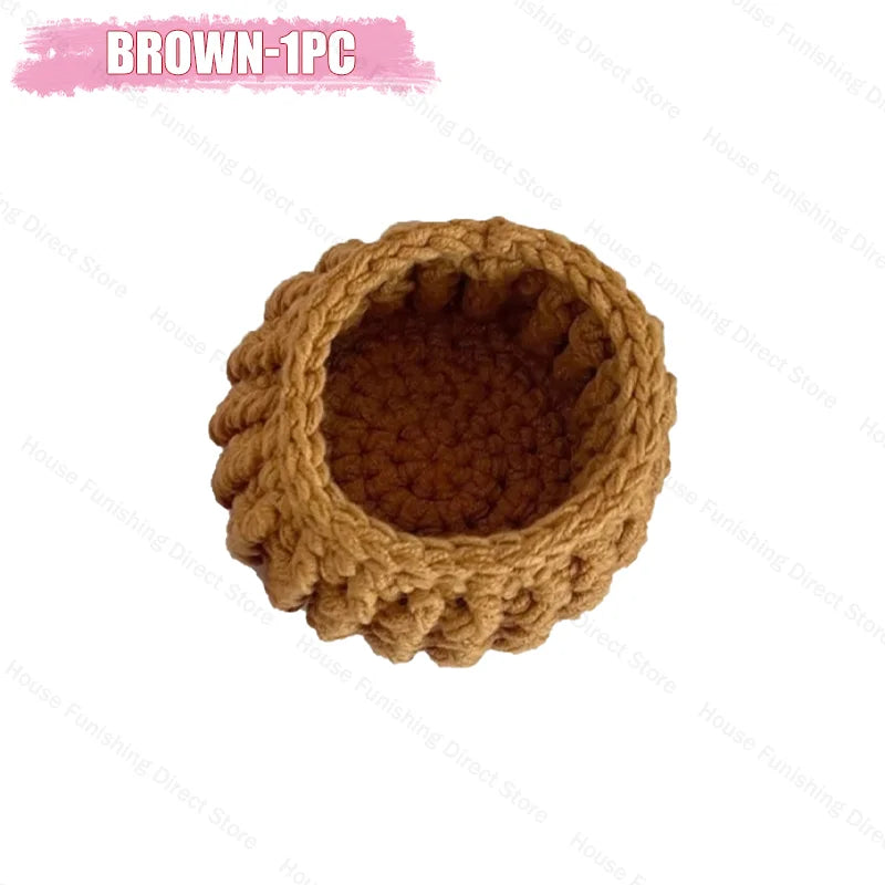 Handmade Crochet Rose Coaster, Heat-Resistant Table Mat for Valentine's Day, Romantic Wedding Gift