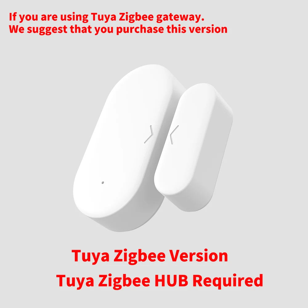 Zigbee 3.0 Door & Window Contact Sensor — Works with Home Assistant ZHA, Zigbee2MQTT, Tuya Smart Life (Zigbee Hub Required)