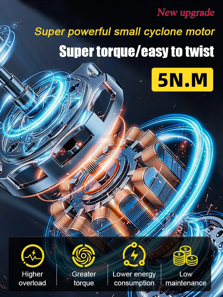 68-in-1 Precision Electric Screwdriver Set – 5-Torque Adjustable LED Light Mobile Phone & iPad Repair Kit