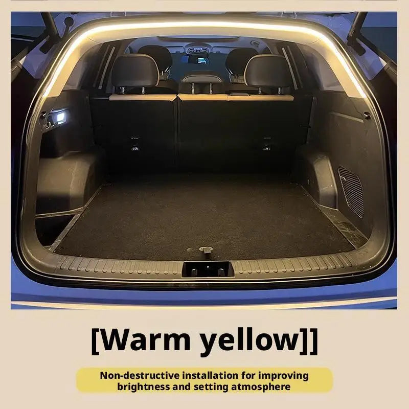 Sensor Trunk LED Light Strip – Motion-Activated Rear Trunk Atmosphere Lamp, Bendable Auto Interior LED Bar
