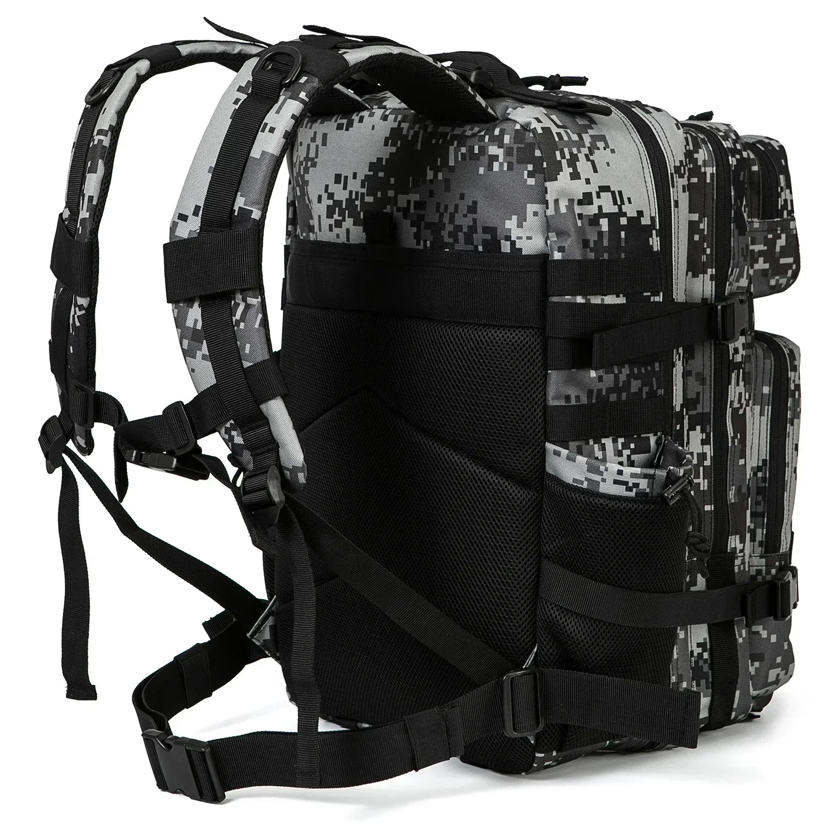 45L Tactical Backpack - 900D Waterproof MOLLE Rucksack for Hiking, Camping, Travel & School