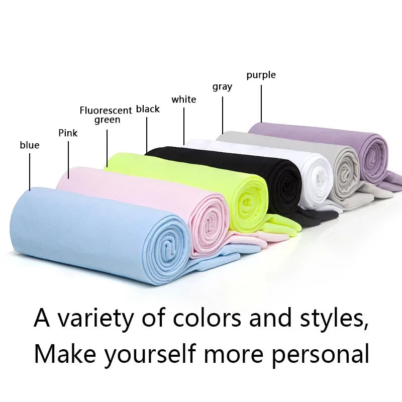 Cooling Ice Fabric Arm Sleeves - Sun Protective Sleeves for Running & Cycling - Unisex