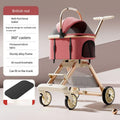 Detachable Pet & Baby Stroller - Portable One-Click Fold, Lightweight Universal Travel Stroller
