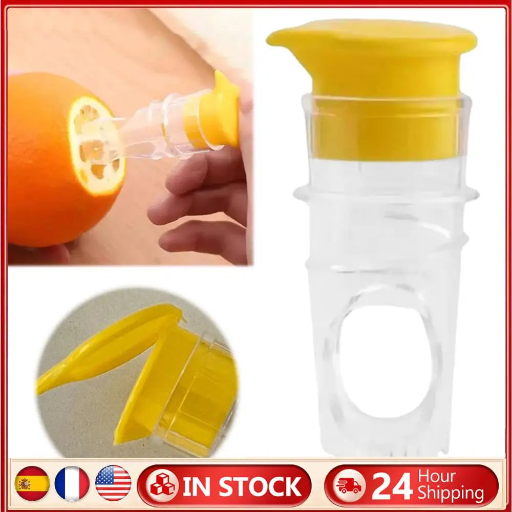 Manual Citrus Juicer Handheld Lemon Squeezer for Lemon, Lime & Orange — Compact 3.1 x 1.4 in (8 x 3.5 cm)