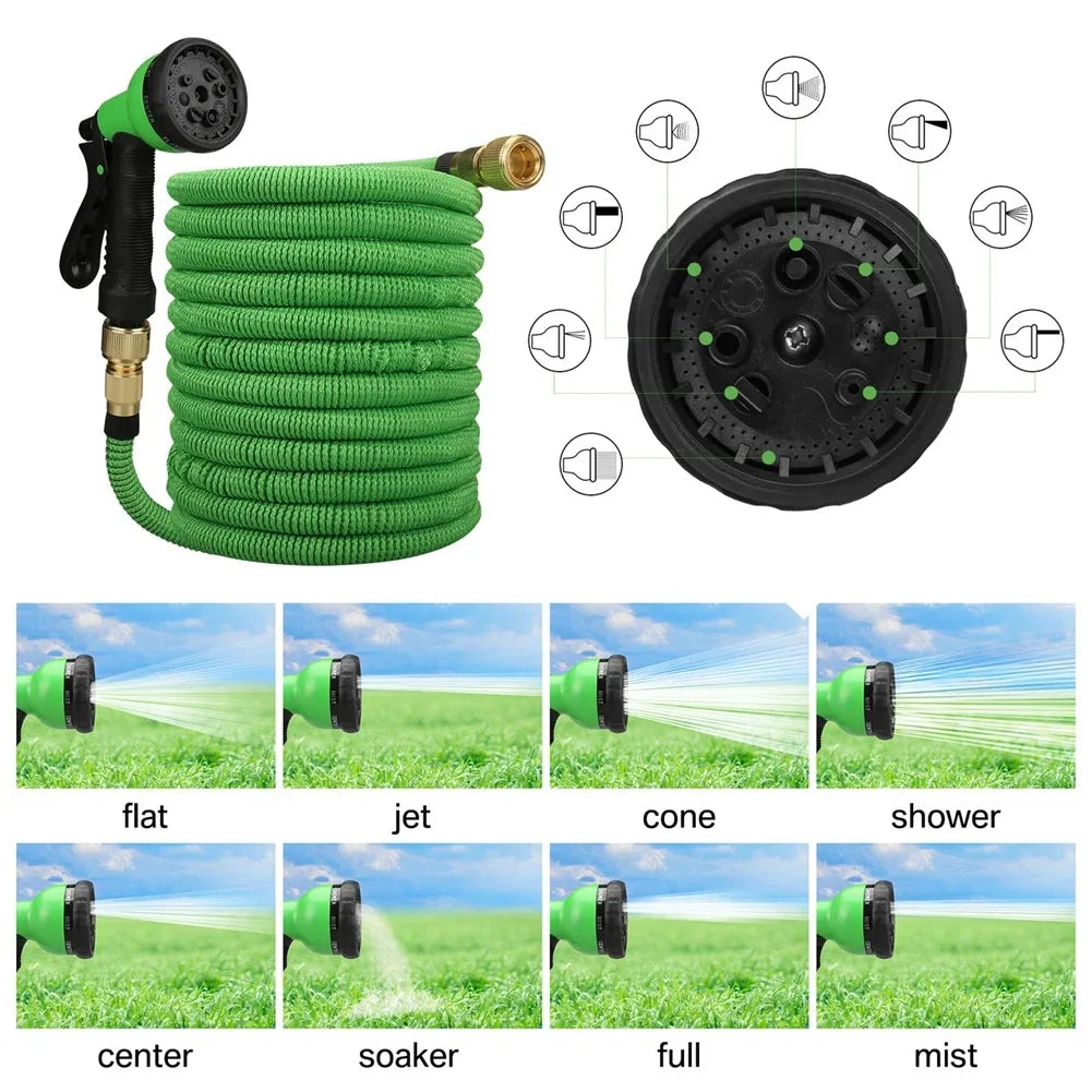8-Mode High Pressure Garden Hose Nozzle for Car Washing, Yard Spraying & Irrigation