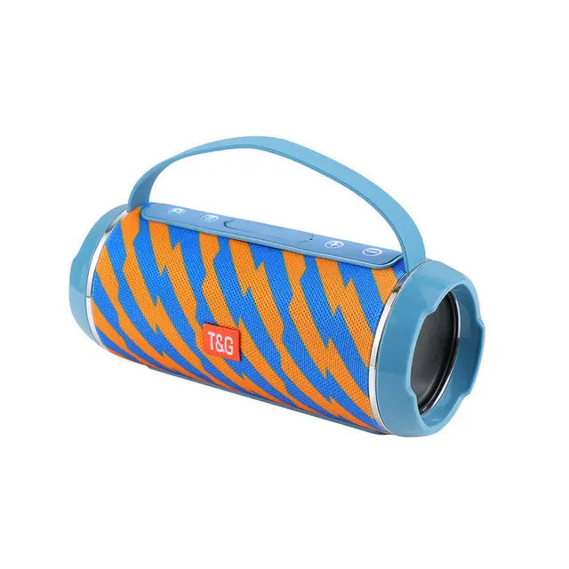 Portable Bluetooth Speaker with Subwoofer 2.1 — Waterproof FM Radio, TF/USB/AUX, Powerful Bass HiFi Sound