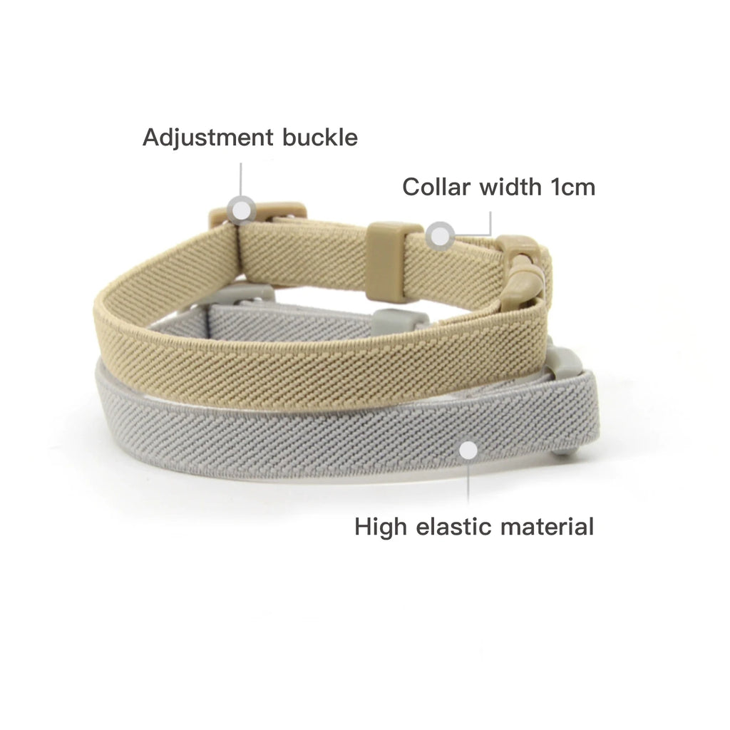 Elastic Safety Cat Collar with Bell - Lightweight Adjustable Collar for Kitten, Small/Medium/Large Cats & Puppies