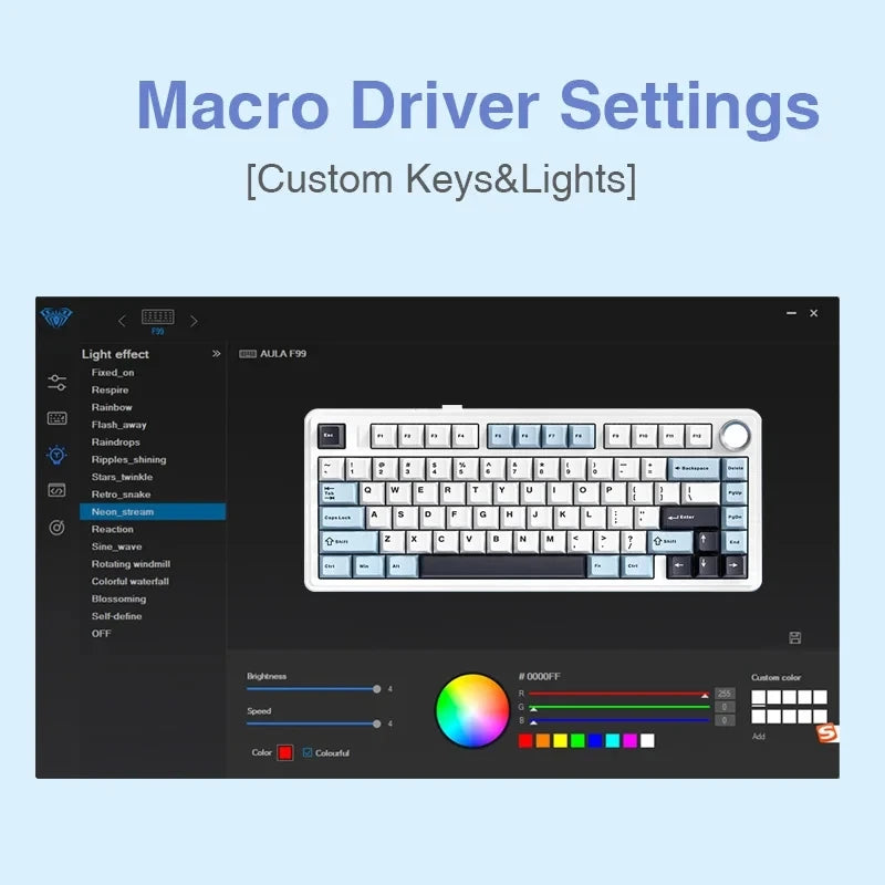 75% RGB Mechanical Gaming Keyboard — 78-Key Hot-Swappable Gasket Mount, 2.4G Wireless/Bluetooth/Wired, OEM Profile