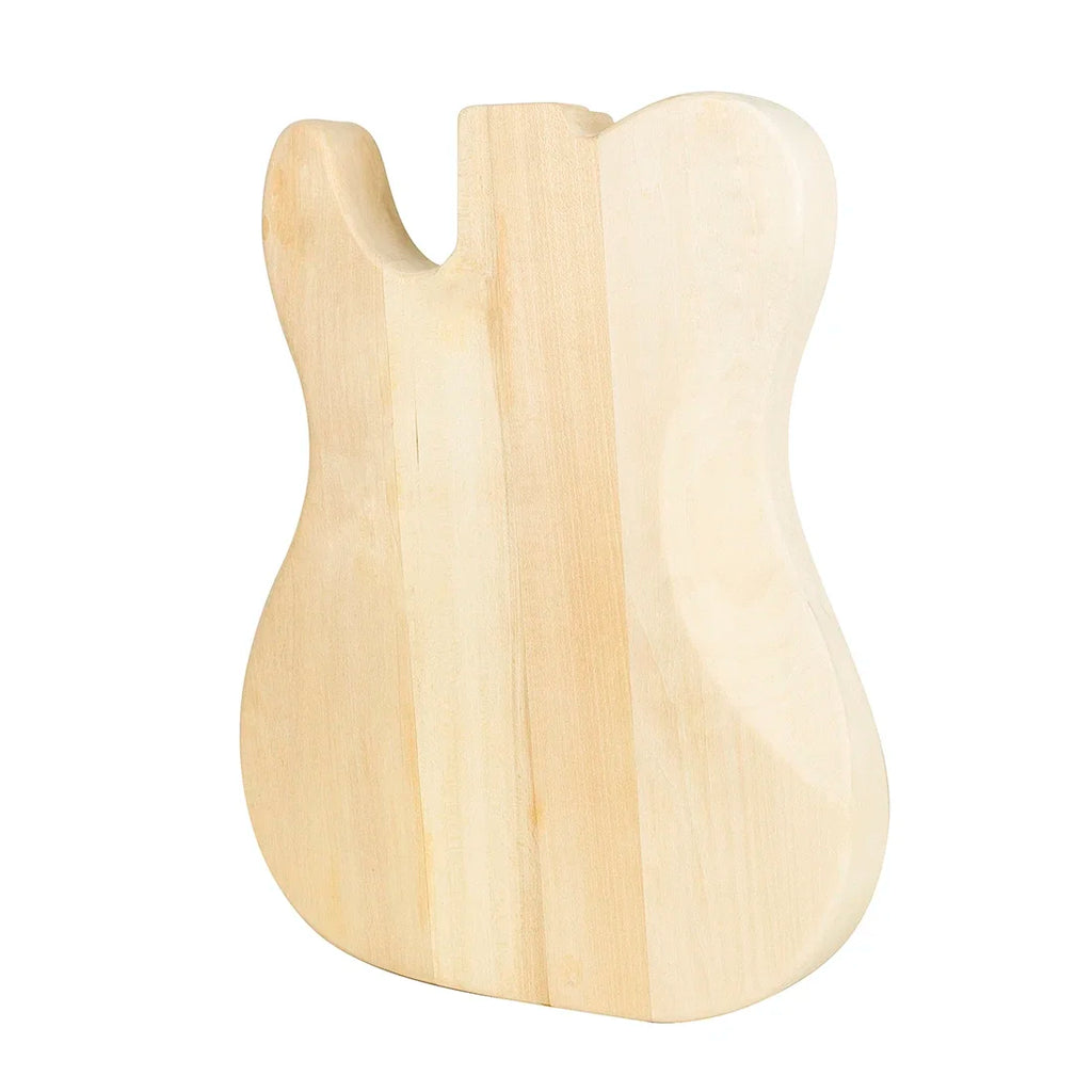 DIY 39-Inch 6-String Electric Guitar Kit — 22 Frets, Basswood/Maple Body, 2 Single-Coil Pickups, Hand-Assembled Parts