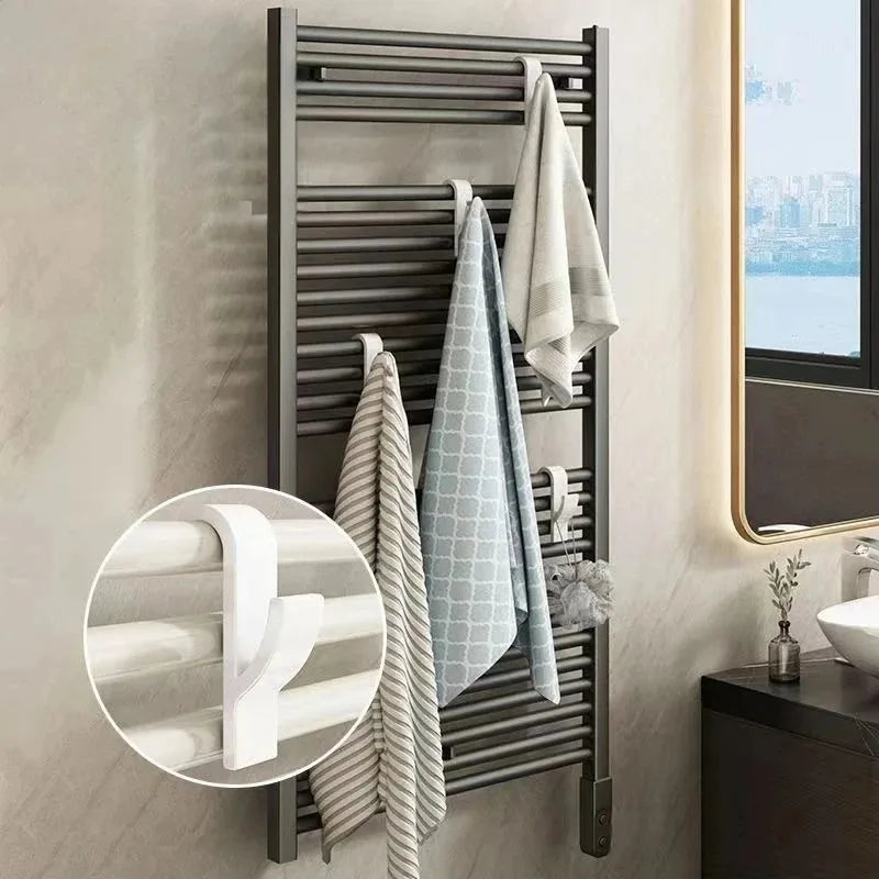 Radiator Towel Hooks Clips – Heated Rail Hanger for Towels, Scarves & Clothes