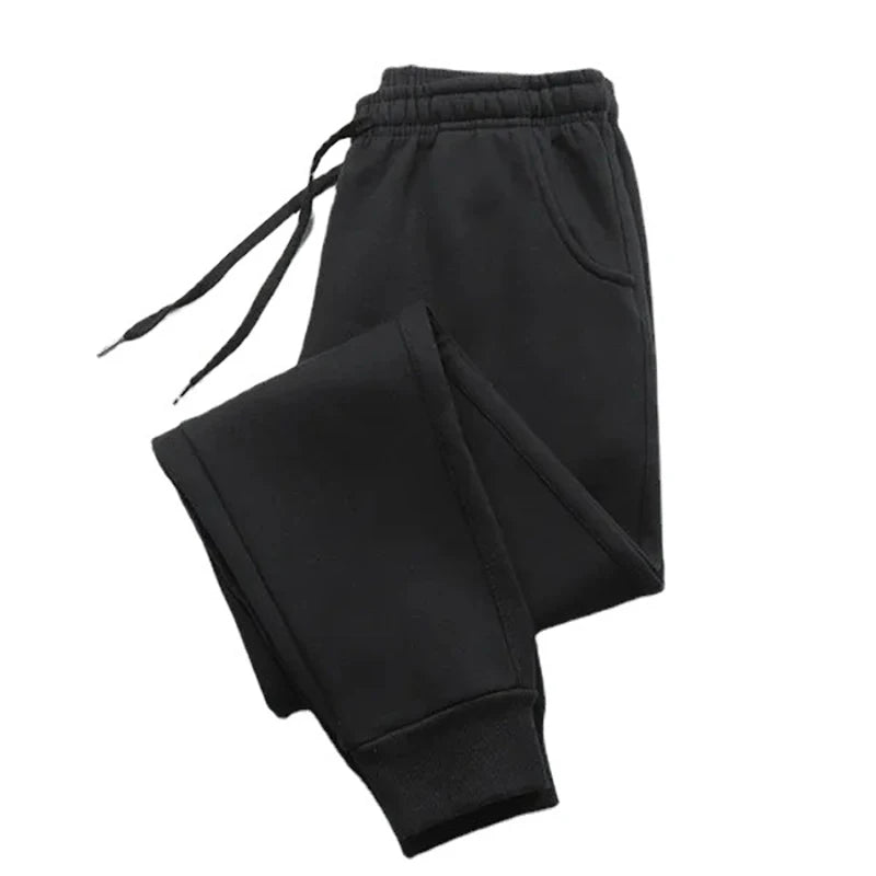 Men's Autumn Winter Sport Jogger Pants - Loose-Fit Midweight Sweatpants with Drawstring & Pockets, Streetwear Athletic Trousers