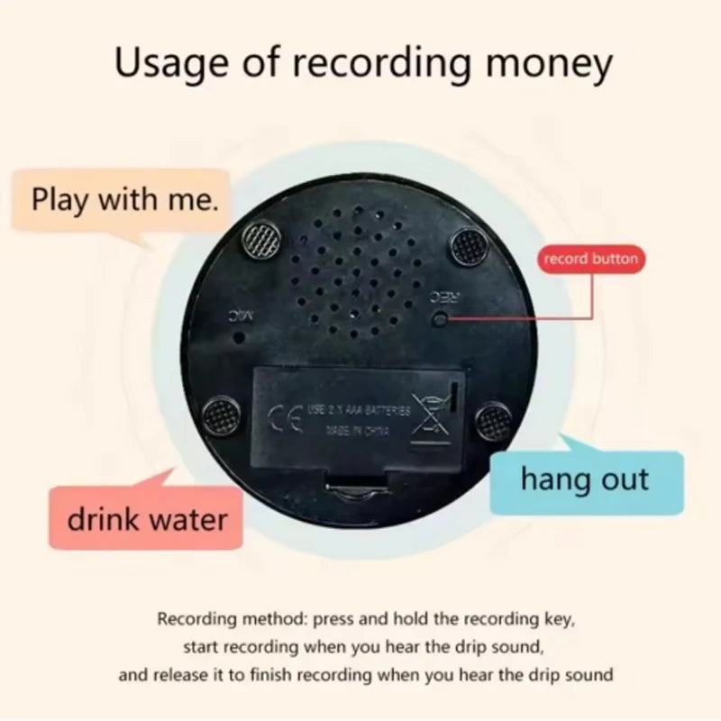 Recordable Talking Dog Toy - Portable Interactive Button Trainer for Dogs