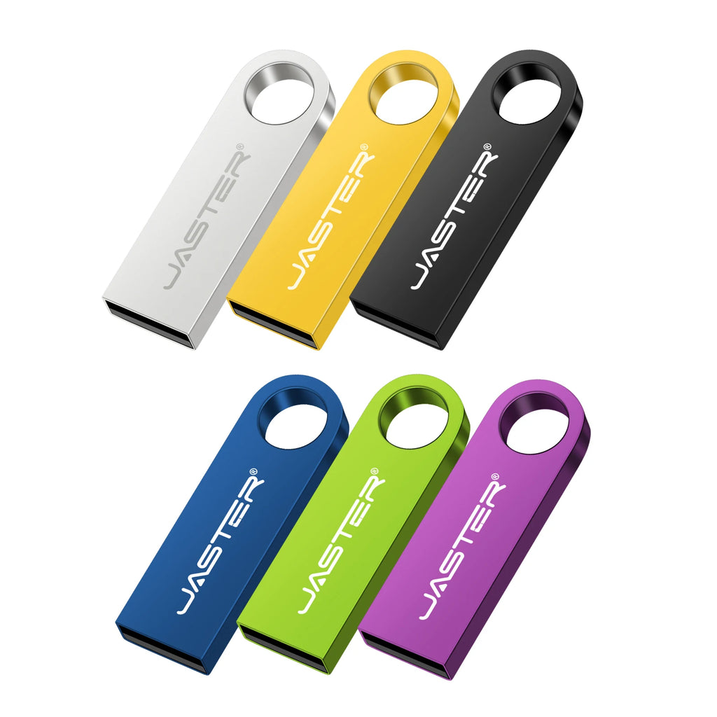 Metal USB 2.0 Flash Drive Pen Drive 4/8/16/32/64/128GB – Portable USB Stick, Waterproof & Antimagnetic