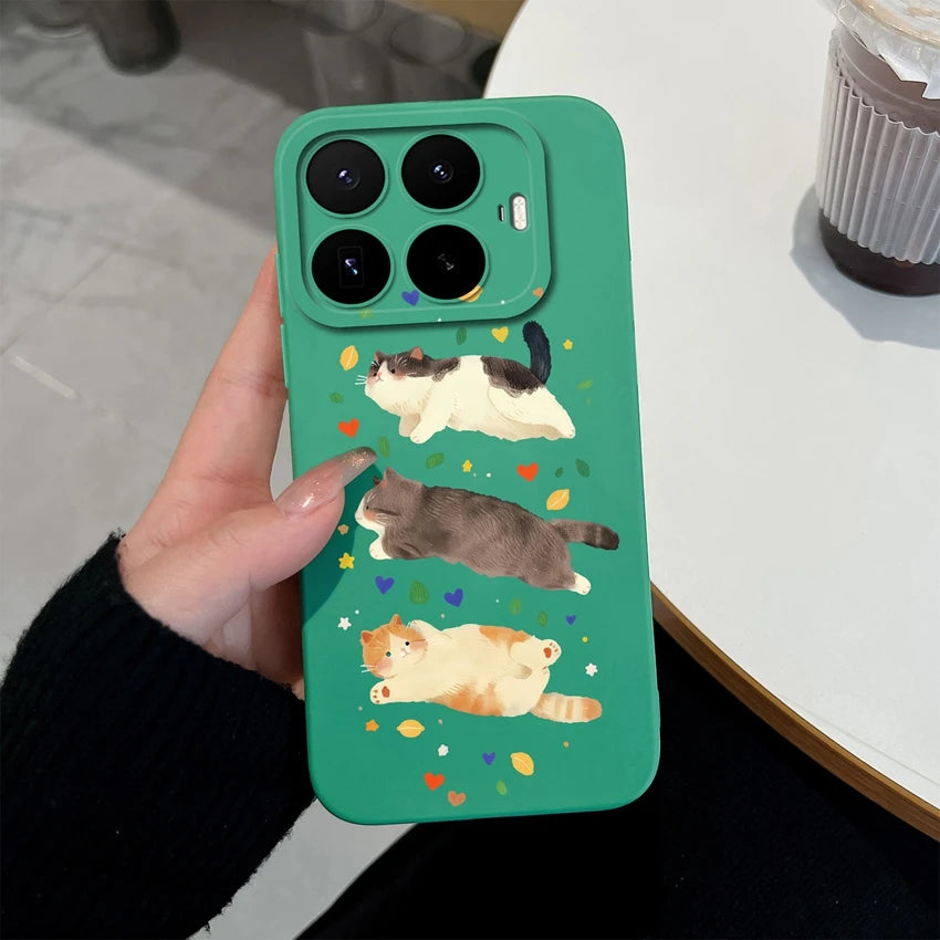 Liquid Silicone Phone Case for Xiaomi 17T / 17T Pro — Vibrant Fruit Print Soft Shell, Anti-Fingerprint Shockproof Bumper