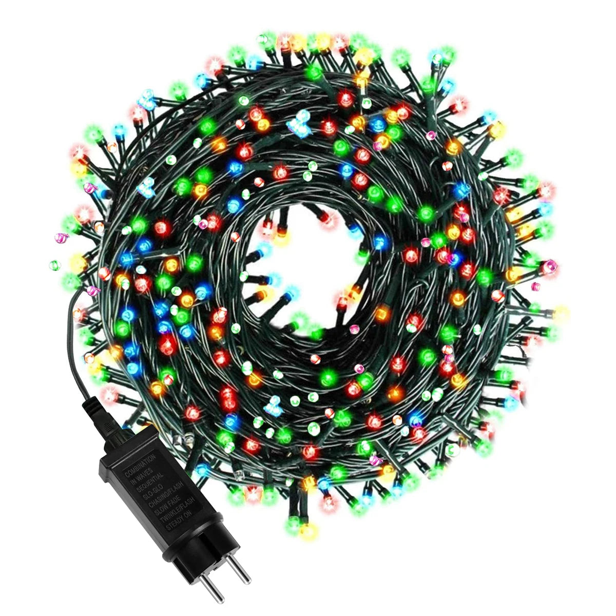 24V Outdoor LED Fairy String Lights – 10m/20m/30m/50m/100m (33ft/66ft/98ft/164ft/328ft) Warm White/White/Multicolor, IP65 Waterproof, 8 Modes